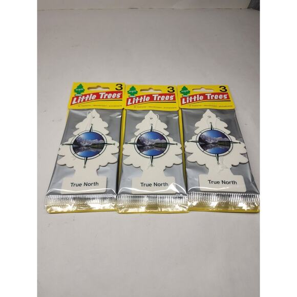 Little Trees True North Hanging Air Freshener 3 Pack 9 Total - Picture 1 of 1